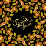 Vector Colored Floral Background N6