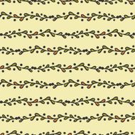 Ethnic seamless pattern with ornamental leaves