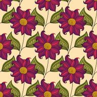 Vector seamless floral pattern N29