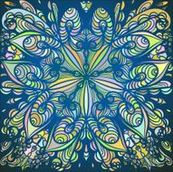 Vector background with zentangle pattern for design