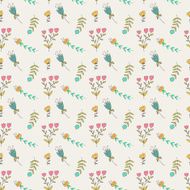 Hand drawn doodle vintage seamless pattern N4