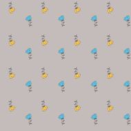 Hand drawn doodle vintage seamless pattern N9