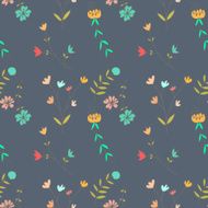 Hand drawn doodle vintage seamless pattern N12
