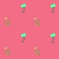 Hand drawn doodle vintage seamless pattern N13