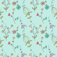 Hand drawn doodle vintage seamless pattern N21