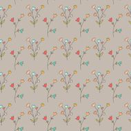 Vintage seamless floral pattern N3