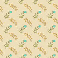 Vintage seamless floral pattern N8