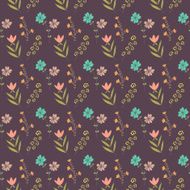 Vintage seamless floral pattern N12