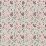 Vintage seamless floral pattern N16