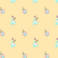 Hand drawn vintage doodle seamless pattern N5