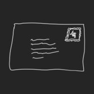 Simple doodle of an envelope N2