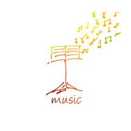 Abstract music design for use as a background N6