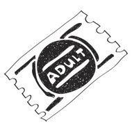 Simple doodle of an adult ticket