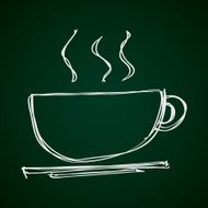 Simple doodle of a coffee cup N3
