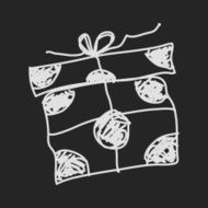 Simple doodle of a present N4