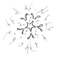 Set of cartoon style fireworks N5