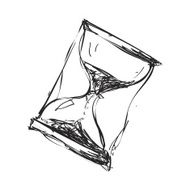 Simple doodle of a hourglass N2