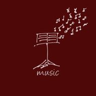 Abstract music design for use as a background N10