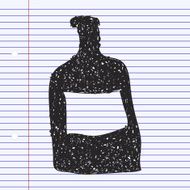 Simple doodle of a bottle