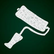 Simple doodle of a paint roller