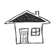 Simple doodle of a house N5