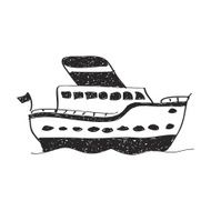 Simple doodle of a ship N3