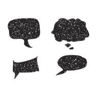 Simple doodle of a speech bubble N15