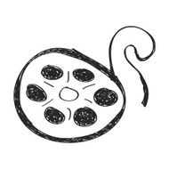 Simple doodle of a film reel N2