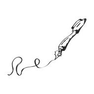 Simple doodle of a pen N2