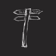 Simple doodle of a signpost N4