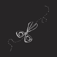 Simple doodle of a pair scissors N4