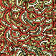 Seamless abstract colorful waves and curves pattern