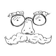Simple doodle of a funny face N3
