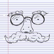 Simple doodle of a funny face N4