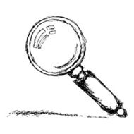 Sketch of a magnifying glass N3