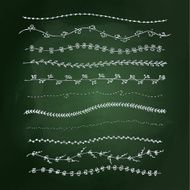 Hand drawn chalk style illustration N7