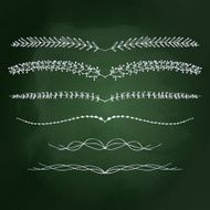 Hand drawn chalk style illustration N9