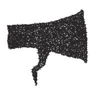 Simple doodle of a speech bubble N17