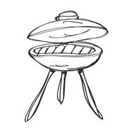 Simple doodle of a BBQ N2