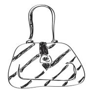 Simple doodle of a handbag N3