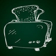 Simple doodle of a toaster N2
