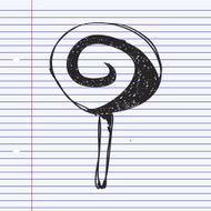 Simple doodle of a lolly