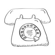 Simple doodle of a telephone N4