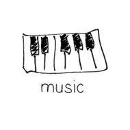 Abstract music design for use as a background N16