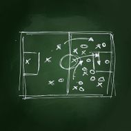 Hand drawn chalk style illustration N11