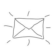 Simple doodle of an envelope N3