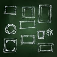 Hand drawn chalk style illustration N13