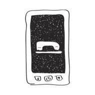Simple doodle of a mobile phone N2