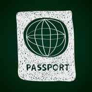 Simple doodle of a passport