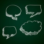 Simple doodle of a speech bubble N20